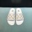 LV Calf Leather Monogram Embroidery Slippers For Men White