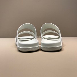 LV Summer Fashion Damier Cowhide Slippers For Men