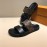 LV Summer Classic Monogram Cowhide Slippers For Men