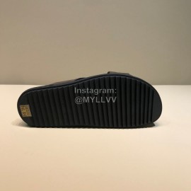 LV Classic Monogram Cowhide Cross Slippers For Men