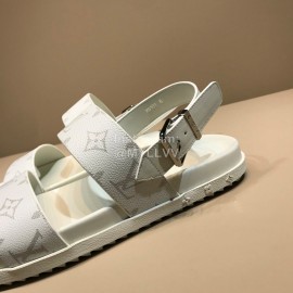LV Classic Monogram Cowhide Scandals For Men White