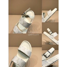 LV Classic Monogram Cowhide Scandals For Men White