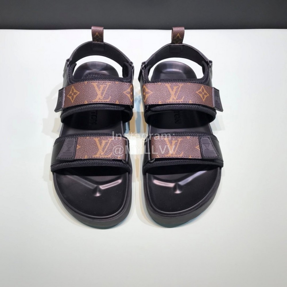 LV Summer Monogram Printed Cowhide Scandals For Men 