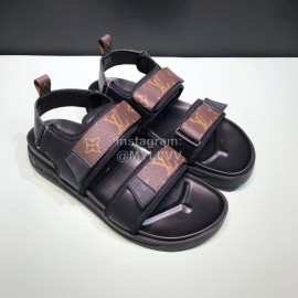 LV Summer Monogram Printed Cowhide Scandals For Men 