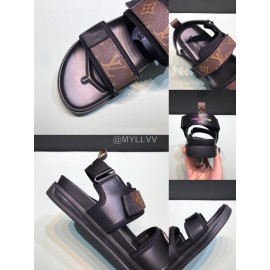 LV Summer Monogram Printed Cowhide Scandals For Men 