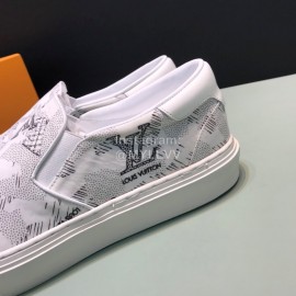 LV Casual Monogram Canvas Shoes For Men White