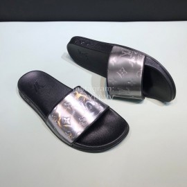 LV Summer New Monogram Printed Casual Slippers For Men