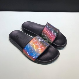 LV Summer Monogram Printed Casual Slippers For Men