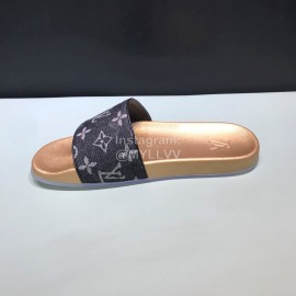 LV Summer Monogram Canvas Printed Casual Slippers For Men