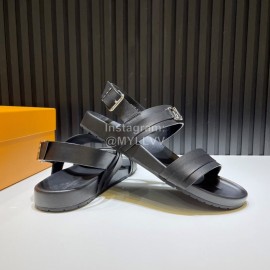 LV Summer Cowhide Scandals For Men Black