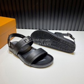 LV Summer Cowhide Scandals For Men Black
