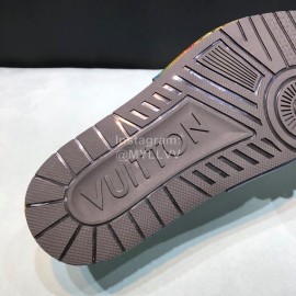 LV Summer Monogram Cowhide Slippers For Men Purple