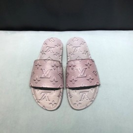 LV Summer Monogram Cowhide Slippers For Men 