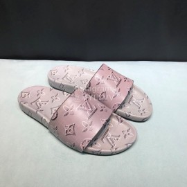 LV Summer Monogram Cowhide Slippers For Men 