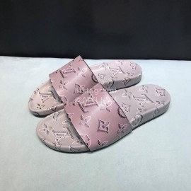 LV Summer Monogram Cowhide Slippers For Men 