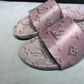 LV Summer Monogram Cowhide Slippers For Men 