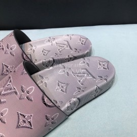 LV Summer Monogram Cowhide Slippers For Men 