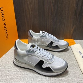 LV Summer Mesh Cowhide Sneakers For Men Gray