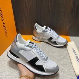 LV Summer Mesh Cowhide Sneakers For Men Gray