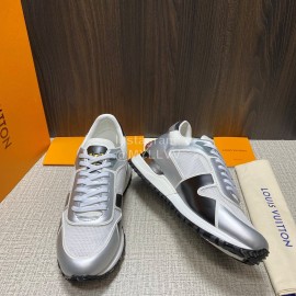 LV Summer Mesh Cowhide Sneakers For Men Gray