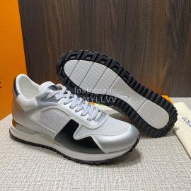 LV Summer Mesh Cowhide Sneakers For Men Gray