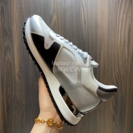 LV Summer Mesh Cowhide Sneakers For Men Gray