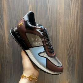 LV Summer Monogram Cowhide Sneakers For Men Coffee