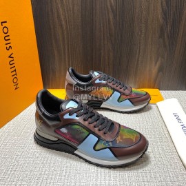 LV Summer Fashion Monogram Cowhide Sneakers For Men 