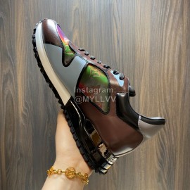 LV Summer Fashion Monogram Cowhide Sneakers For Men 