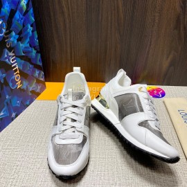 LV Summer Fashion Calf Leather Lace Up Sneakers For Men