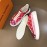 LV Tie-Dyed Monogram Cowhide Thick Soled Sneakers For Men And Women Red
