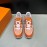 LV Suede Mesh Sneakers For Men Orange