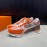 LV Suede Mesh Sneakers For Men Orange