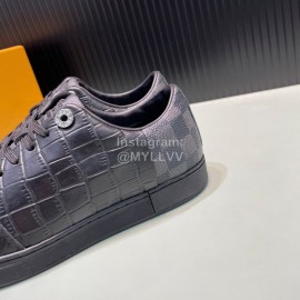 LV Black Cowhide Casual Sneakers For Men