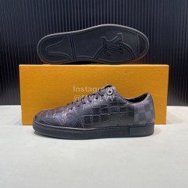 LV Black Cowhide Casual Sneakers For Men