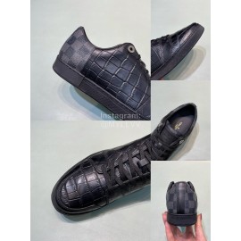 LV Black Cowhide Casual Sneakers For Men