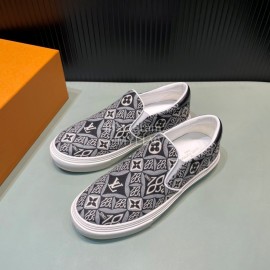 LV Vintage Jacquard Canvas Shoes For Men