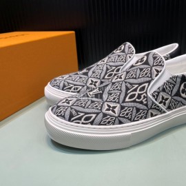 LV Vintage Jacquard Canvas Shoes For Men