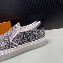 LV Vintage Jacquard Canvas Shoes For Men