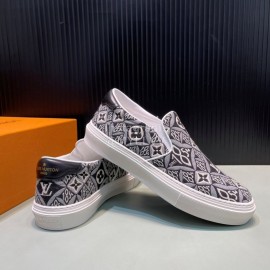 LV Vintage Jacquard Canvas Shoes For Men