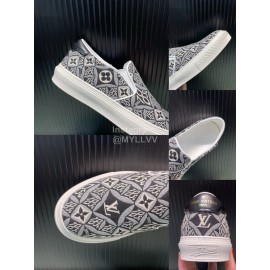 LV Vintage Jacquard Canvas Shoes For Men
