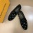 LV VeLVet Cowhide Business Loafers For Men Black
