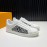 LV Vintage Jacquard Canvas Casual Sneakers For Men White