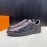 LV Transparent Leather Casual Sneakers For Men Black
