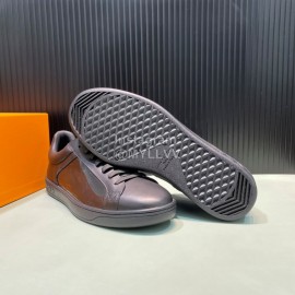 LV Transparent Leather Casual Sneakers For Men Black