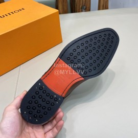 LV Calf Leather Casual Business Shoes For Men Brown