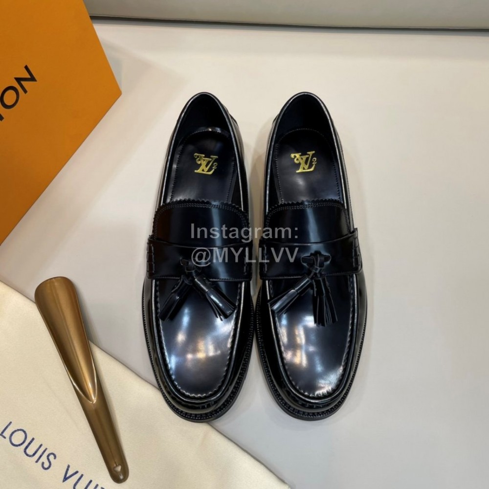 LV Calf Leather Tassel Business Shoes For Men