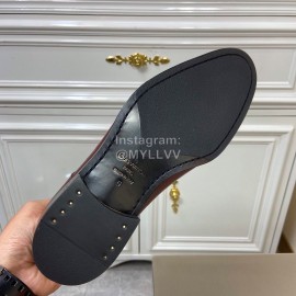 LV Calf Leather Lace Up Business Shoes For Men Brown