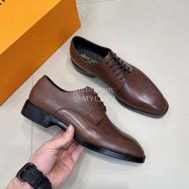 LV Calf Leather Lace Up Business Casual Shoes For Men