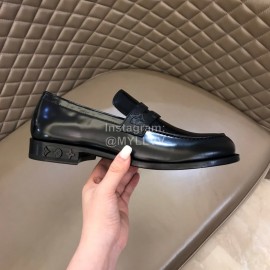 LV Black Cowhide Business Loafers For Men